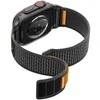 Spigen Athlex Air 2 aktyvus dirželis, juoda-oranžinė - Apple Watch 49mm/46mm/45mm/44mm