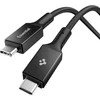 Spigen Essential USB C to USB C 240W Fabric Cable, juodas EB24015CC
