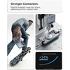 Spigen Ultra Hybrid Mag MagSafe dėklas skirtas Samsung Galaxy S26+ – skaidrus ir mėlynos spalvos