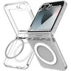 Dėklas Spigen Ultra Hybrid Pro MagSafe, skaidrus baltas - Samsung Galaxy Z Flip7 FE/Flip 6