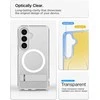 Spigen Ultra Hybrid S Mag MagSafe dėklas skirtas Samsung Galaxy S26 – skaidruus ir baltos spalvos