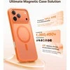 Dėklas Torras Guardian Magnetic — energinga oranžinė — iPhone 17 Pro