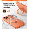 Dėklas Torras Ostand Q3 Spin, energijos oranžinė – iPhone 17 Pro