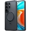 Dėklas Torras Ostand Q3 Spin, obsidian juodas – Samsung Galaxy S26 Ultra
