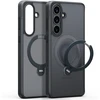 Dėklas Torras Ostand Q3 Spin, obsidian juodas – Samsung Galaxy S26+