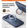 Dėklas Torras Ostand Q3 Spin, vidurnaktinės mėlynos spalvos – iPhone 17 Pro Max