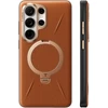 Dėklas Torras Ostand Q3 VegSkin, amber ruda – Samsung Galaxy S26 Ultra