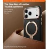 Dėklas Torras Ostand Q3 Vegskin, obsidianinė juoda - iPhone 17 Pro
