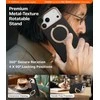 Dėklas Torras Ostand Q3 Vegskin, obsidianinė juoda — iPhone 17 Pro Max