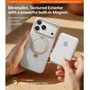 Dėklas Torras Ostand Q3 Vegskin, perlamutrinė pilka – iPhone 17 Pro Max