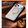 Dėklas Torras Ostand Q3 Vegskin, perlamutrinė pilka – iPhone 17 Pro Max