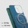 Pitaka Lytėjimo austas dėklas, PTK žalias / auksinis – iPhone 16 Pro