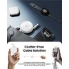 Kabelis iOttie 100W ištraukiamas USB-C kabelis, 2 vnt., baltas