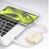 Mobile Origin 100 W ištraukiama kabelio dėžutė USB-C į USB-C CB7, smėlio spalvos