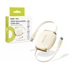 Mobile Origin 100 W ištraukiama kabelio dėžutė USB-C į USB-C CB7, smėlio spalvos