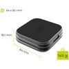 Mobile Origin 3 viename Qi2 25W itin plonas sulankstomas įkroviklis PW36 suderinamas su MagSafe matinė juoda