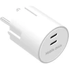Mobile Origin 30W įkroviklis PW33 - 2x USB-C, baltas