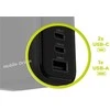 Įkroviklis Mobile Origin 65W GaN Ekranas Charger PW20 - 2x USB-C + USB-A