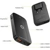 Mobile Origin 65W GaN III plonas įkroviklis su dviguba USB-C jungtimi, vieno USB-A jungtimi, baltas