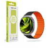Mobile Origin Easy Strap magnetinis dirželis Galaxy Watch 8 juodas/oranžinis
