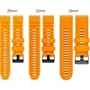 Mobile Origin Easy Strap silikoninis dirželis, skirtas Garmin ES2, 20 mm oranžinis