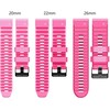 Mobile Origin Easy Strap silikoninis dirželis, skirtas Garmin ES2, 20 mm, rožinis