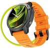 Mobile Origin Easy Strap silikoninis dirželis, skirtas Garmin ES2, 20 mm oranžinis