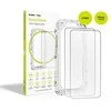 Mobile Origin EasyGlass su aplikatoriumi iPhone 15/16, 2 vnt. pakuotė