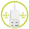 „Mobile Origin GaN“ 100 W kompaktiškas „MultiHub“ įkroviklis PW18 su 3 USB-C + USB-A jungtimis