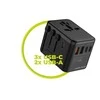 „Mobile Origin GaN 35W“ kelioninis adapteris PW4 EU/UK/US/AUS, 3x USB-C + 2x USB-A