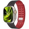 Mobile Origin magnetinis dirželis, juodas/raudonas - AW Ultra 2/1 (49 mm) 9/8/7 (45 mm)/6/SE/5/4 (44 mm)/3/2/1 (42 mm)
