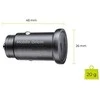 Mobile Origin Metalinis automobilinis įkroviklis 30 W, CA13 - 2 x USB-C
