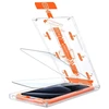 Mobile Origin Oranžinė ekrano apsauga iPhone 15 Pro/15 su paprastu pritaikymo įrankiu, 2 vnt.