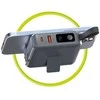 Mobile Origin nešiojamas įkroviklis ir kelioninis įkroviklis, „Lightning“ / USB-C laidas, suderinamas su „MagSafe“ / „AW“ / „iPhone“, pilkas