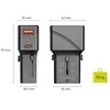 Mobile Origin Travel adapter 25W, EU/US/UK/AU, juodas