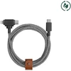 Native Union Belt universalus kabelis (USB-C – Lightning/USB-C) 1.5m, zebrinis