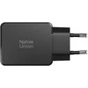 Native Union Kišeninis GaN įkroviklis PD 65W (2x USB-C), juodas