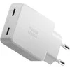 Native Union kišeninis GaN kroviklis PD 65W (2x USB-C), baltas