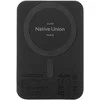 „Native Union (Re)Classic“ nešiojama baterija – magnetinė 10000 mAh talpos nešiojama baterija, suderinama su „MagSafe“ ir „Qi2“, USB-C – pridedamas 15 cm USB-C laidas (juodas)