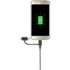 „Native Union Belt Cable Universal“ – USB-A – USB-C/Lightning/microUSB kabelis, 2 m (zebras)