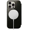 Dėklas Nomad Leather Folio, žalias chrome - iPhone 16 Pro