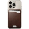 Nomad Leather Mag Wallet with Find My Tracking, ruda