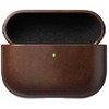 „Nomad“ modernus odinis dėklas, kaimiško stiliaus rudas (Horween) – „Airpods Pro 3“