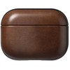 „Nomad“ modernus odinis dėklas, kaimiško stiliaus rudas (Horween) – „Airpods Pro 3“