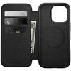 Dėklas Nomad Modern Leather Folio, juodas - iPhone 16 Pro