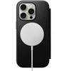 Dėklas Nomad Modern Leather Folio, juodas - iPhone 16 Pro