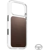 Nomad Skaidrus odinis dėklas, rustinė ruda (Horween) - iPhone 18 Pro/17 Pro
