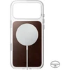 Nomad skaidrus odinis dėklas, sendinto rudumo (Horween) - iPhone 18 Pro Max/17 Pro Max