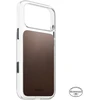 Nomad skaidrus odinis dėklas, sendinto rudumo (Horween) - iPhone 18 Pro Max/17 Pro Max