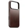 Dėklas Nomad Traditional Odinis dėklas, rustic ruda (Horween) - iPhone 17 Pro